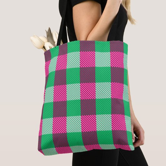 Tote Bag Design En vichy chèque rose