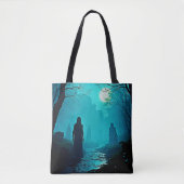 Tote Bag Design enchanté des esprits de la forêt au clair d (Devant)