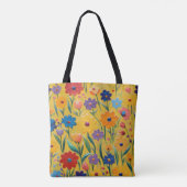 Tote Bag Design floral de printemps (Dos)