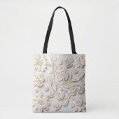 Tote Bag Design floral ivoirien brodé (Devant)