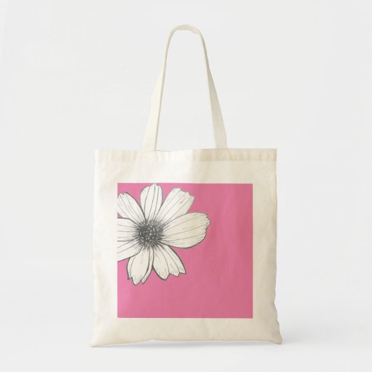 Tote Bag Design floral rose (Devant)