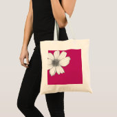 Tote Bag Design floral rose (Devant (produit))