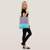 Tote Bag Design floral rose personnalisé (Sur le modèle)