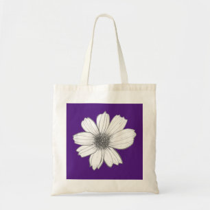 Tote Bag Design floral violet