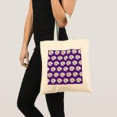 Tote Bag Design floral violet (Devant (produit))