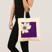 Tote Bag Design floral violet (Devant (produit))