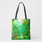 Tote Bag Design forestier exotique (Devant)