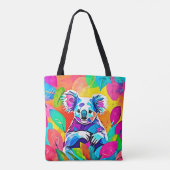 Tote Bag Design Koala Abstrait (Dos)