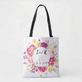 Tote Bag Design Mariage floral tendance (Devant)