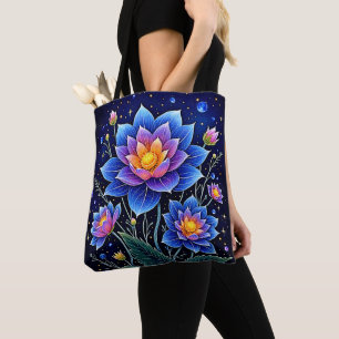 Tote Bag Design merveilleux de rêves floraux cosmiques