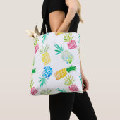 Tote Bag Design moderne d'ananas en aquarelle (De près)