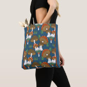 Tote Bag Design moderne de champignons colorés (De près)