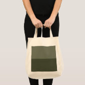 Tote Bag Design moderne Moss Green Split Fourre-tout - Pers (Devant (produit))