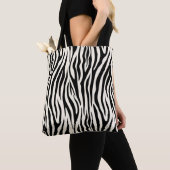 Tote Bag Design moderne Zebra Print Safari Motif animal (De près)