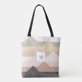 Tote Bag Design montagnard Abstrait (Dos)