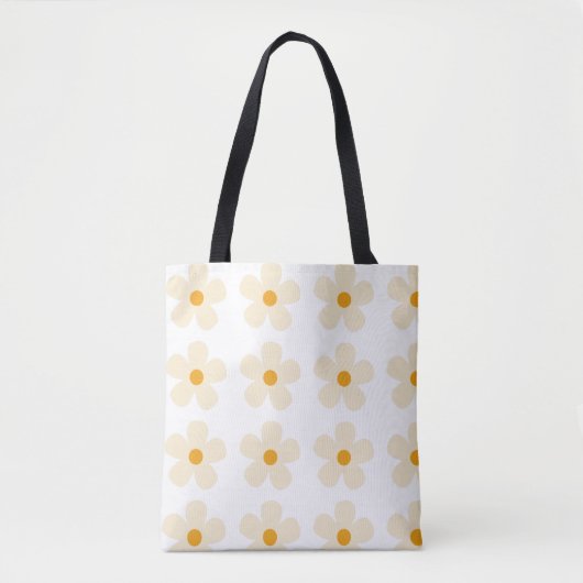 Tote Bag design motif de fleurs (Devant)