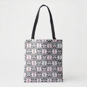 Tote Bag Design motif sans couture inspiré du tradi roumain (Devant)