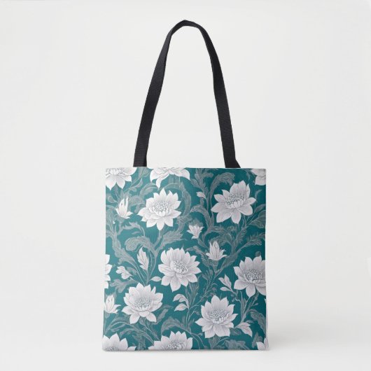 Tote Bag Design oriental blanc (Devant)