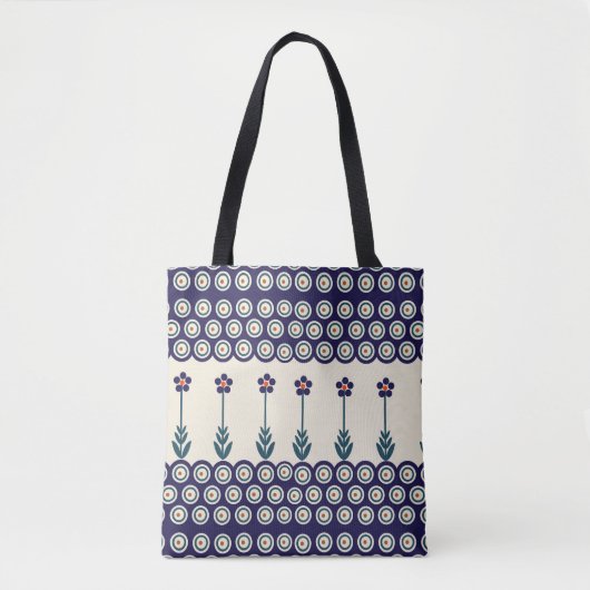 Tote Bag Design polonais de céramiques traditionnelles (Devant)