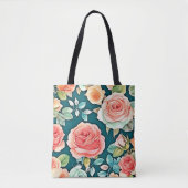 Tote Bag Design Rose élégant (Devant)