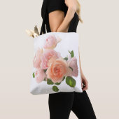 Tote Bag Design rose Personnalisé Moderne Élégant Modèle (De près)