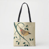 Tote Bag Design stylisé de cire de cèdre (Devant)