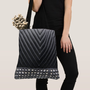 Tote Bag Design tendance Magnifique Cuir Noir Éclairé