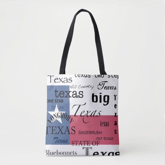Tote Bag Design textuel textuel textuel avec indicateur Tex (Devant)