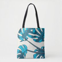 Design tropical, bleu, lunatique