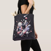 Tote Bag Design unique en noir (De près)