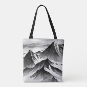 Tote Bag design unique noir et blanc (Dos)
