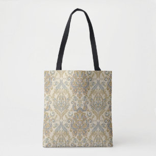 Tote Bag Design vintage à texture florale. Damask Seamless