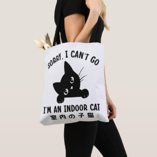 Tote Bag Désolé je ne peux pas aller Je suis un chat intéri