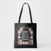 Tote Bag Désolé, je suis complet ce soir (Devant)