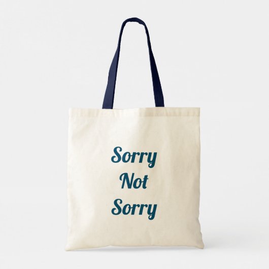 Tote Bag Désolé, non (Dos)