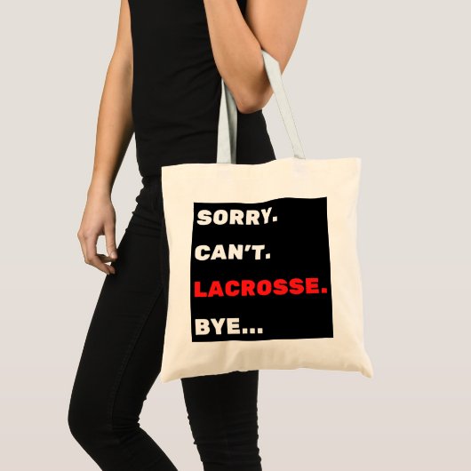 Tote Bag Désolé . Pas possible. Crosse. Au revoir. (Devant (produit))