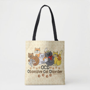 Tote Bag Désordre obsédant de chat d'OCD