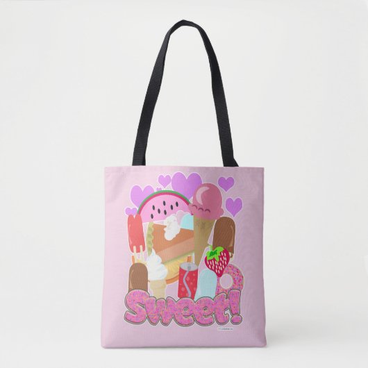 Tote Bag Desserts doux et amusants (Devant)