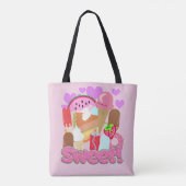 Tote Bag Desserts doux et amusants (Dos)