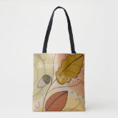 Tote Bag Dessin abstrait esthétique Automne (Devant)