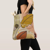 Tote Bag Dessin abstrait esthétique Automne (De près)