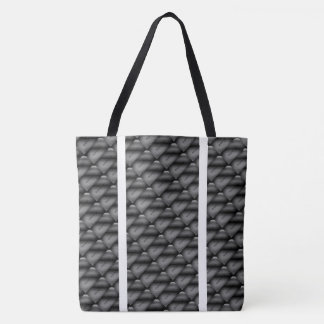 Tote Bag Dessin abstrait MODERNE noir gris clair
