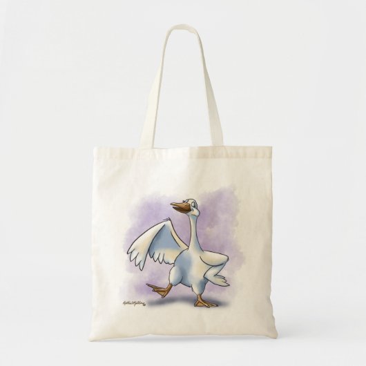 Tote Bag Dessin animé d'oie dansante (Devant)