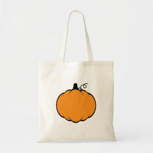 Tote Bag Dessin Citrouille de la saison automnale