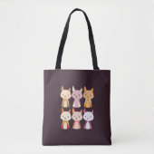 Tote Bag Dessin coloré Fox (Devant)
