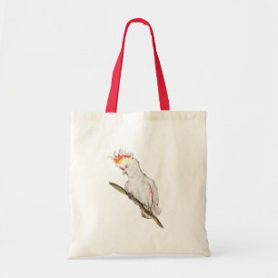Tote Bag Dessin d'aquarelle d'un perroquet de cacatoès