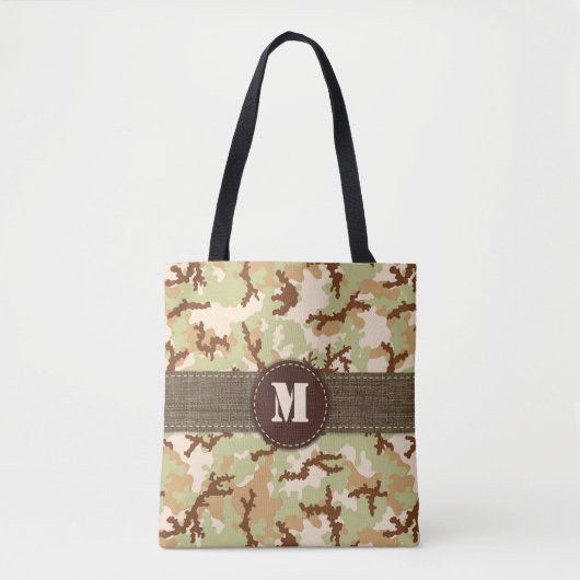 Tote Bag Dessin de camouflage du désert (Devant)