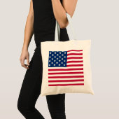 Tote Bag Dessin de fierté du drapeau américain USA (Devant (produit))