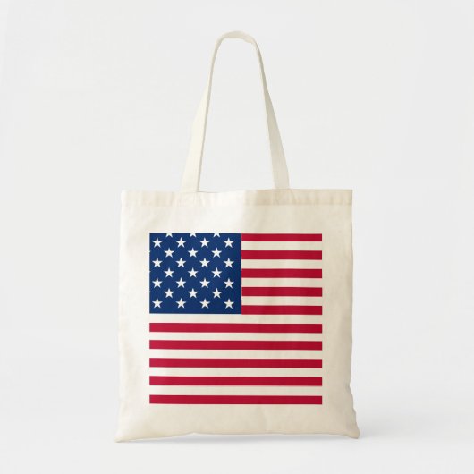 Tote Bag Dessin de fierté du drapeau américain USA (Devant)