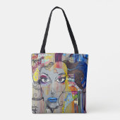 Tote Bag Dessin de graffiti américain Peinture Écriture (Dos)